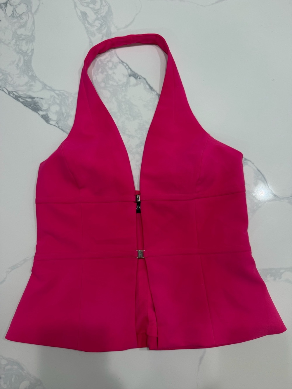 Zara Hot Pink Halter with Front Clasps M